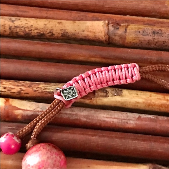 Silpada Jasper & Cord Bracelet. Sliding clasp. - Picture 3 of 4